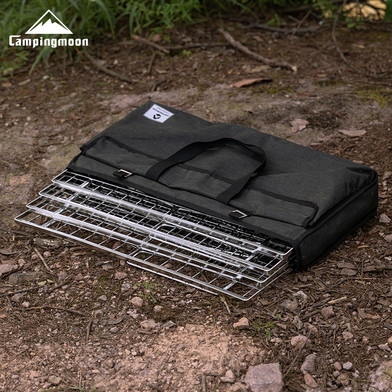 T-225A Camping Stainless Steel Narrow Lightweight Mesh Table