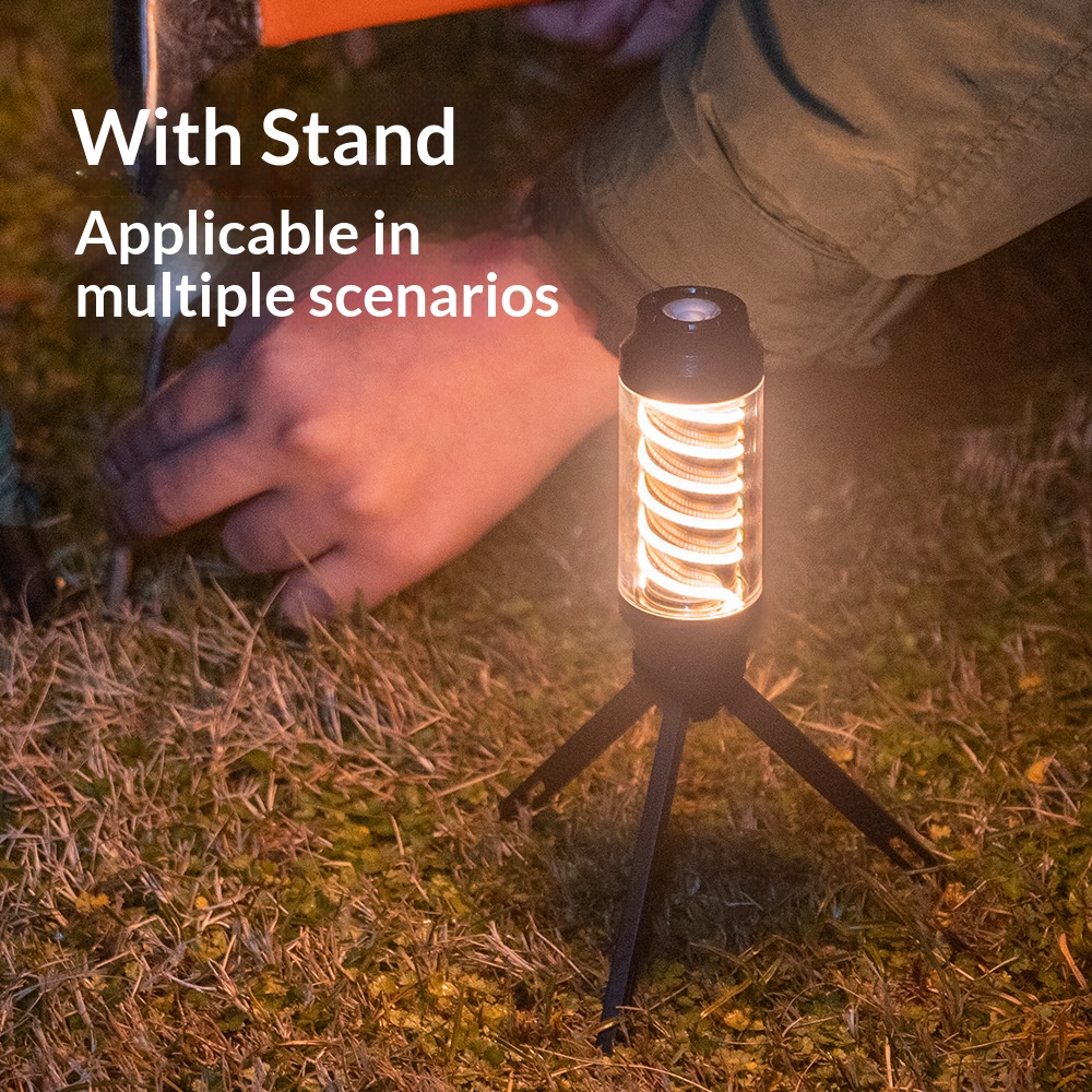 Outdoor portable waterproof camping light with multiple brightness levels, suitable for hanging