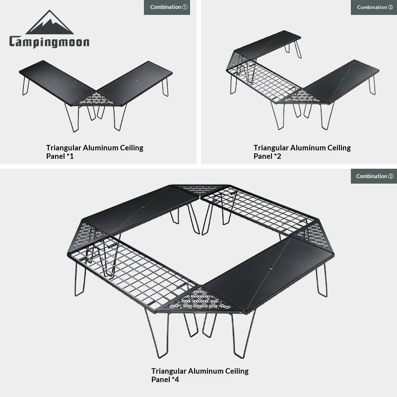 T-229 Series Aluminum Alloy Hollow Portable Camping Table Board