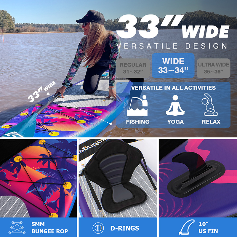 Stand-up inflatable paddleboard