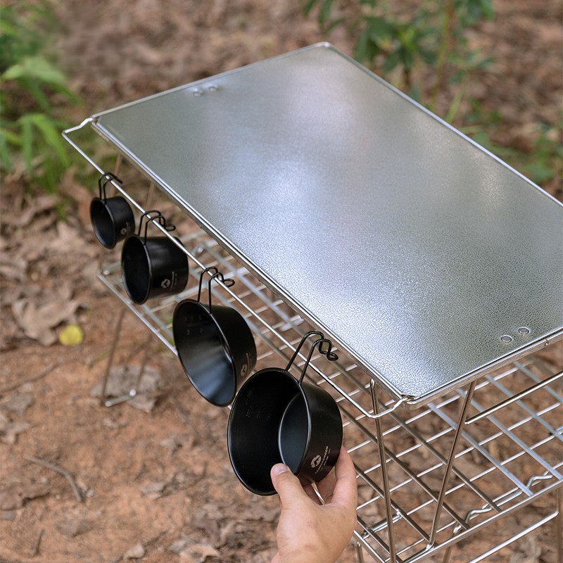 OutGearPro-T-2355 Stainless Steel Patterned Square Top Plate
