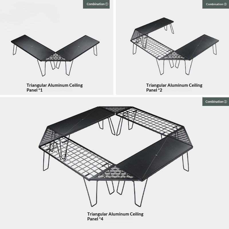 OutGearPro-T-229 Series Aluminum Alloy Hollow Portable Camping Table Board