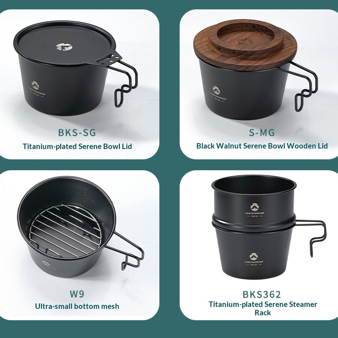OutGearPro-BKS369 Stainless Steel Titanium-Plated Deepened Blackened Sierra Cup