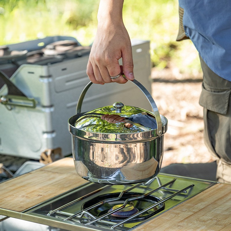 OutGearPro-CC-21 Thickened Stainless Steel Outdoor Soup Pot