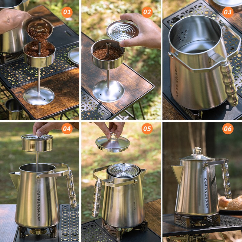 OutGearPro-SW-7 Percolator Coffee Pot