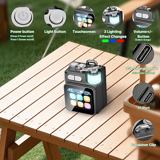 Mini Smart Screen Bluetooth Speaker DK08