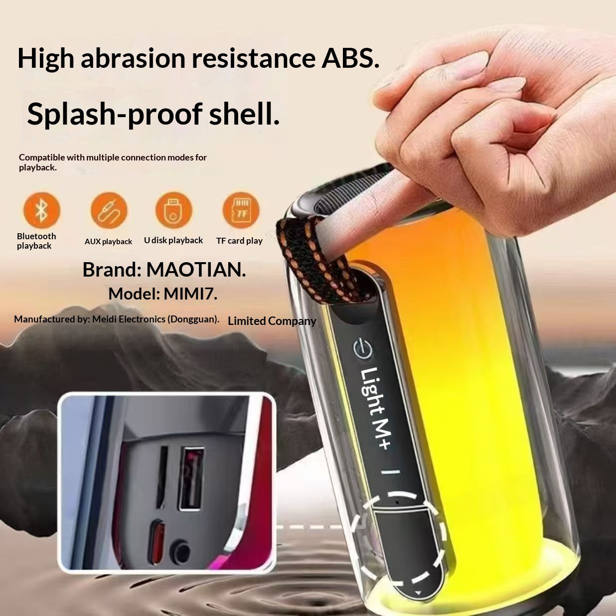 MINI7 Portable Bluetooth Vibe Speaker