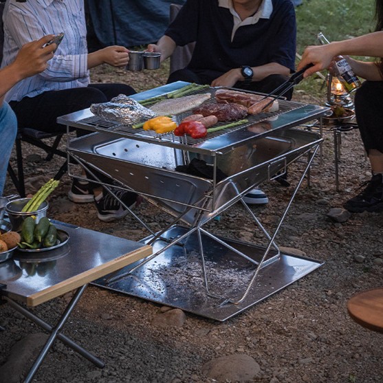 MT outdoor camping equipment-Firepit BBQ grill