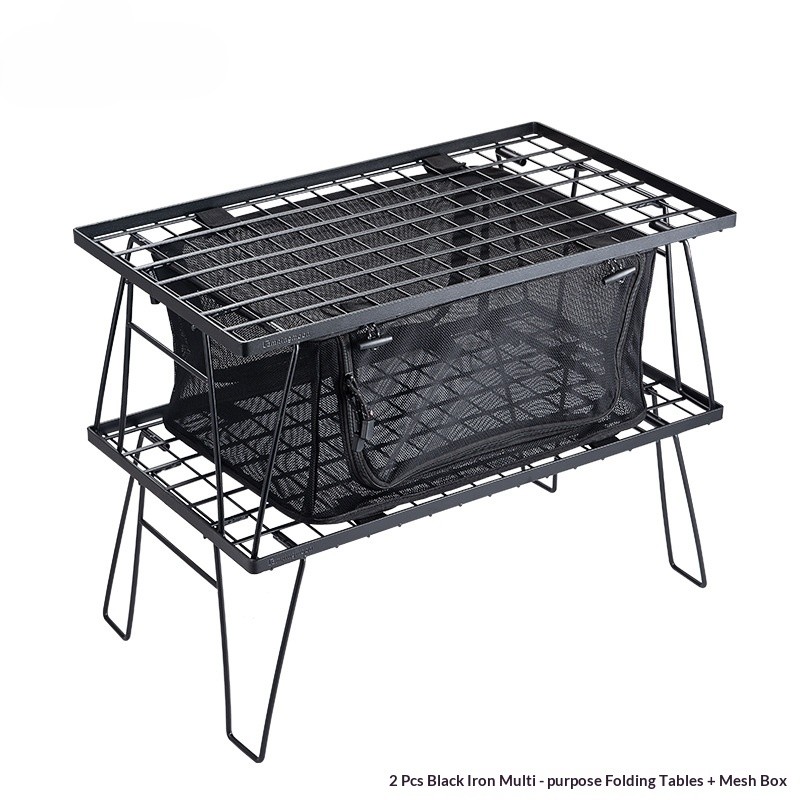 OutGearPro-T230 Wrought Iron Outdoor Folding Table