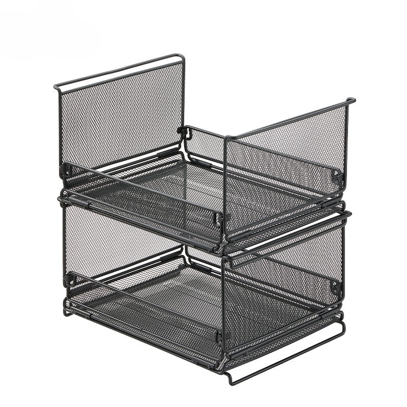 CK-23BK Hexagonal Pattern Half Fence Mesh Cage Multifunctional Storage Rack