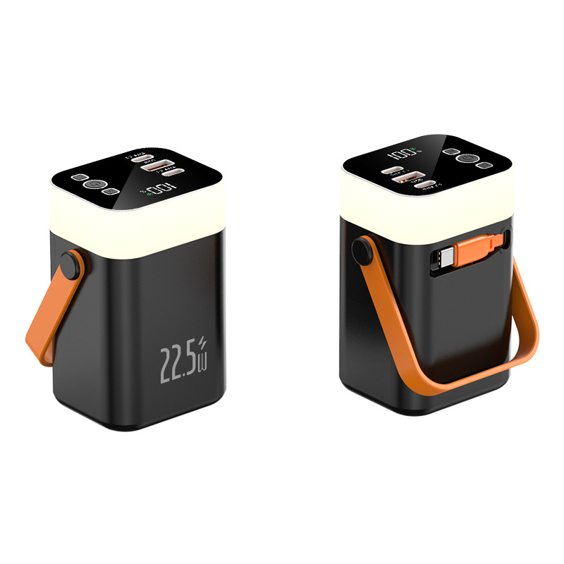 Outdoor portable colorful light mobile power bank