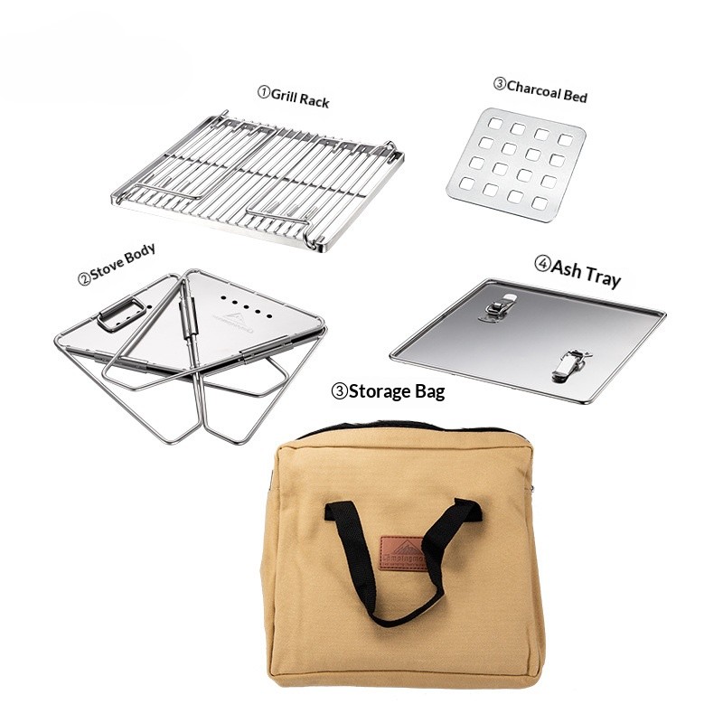 OutGearPro-[X-MINIPRO] Folding Barbecue Grill