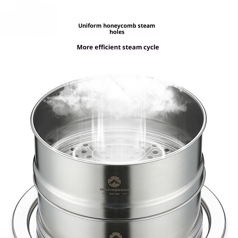 OutGearPro-S363 Medium Multi-layer Steamer Base Set