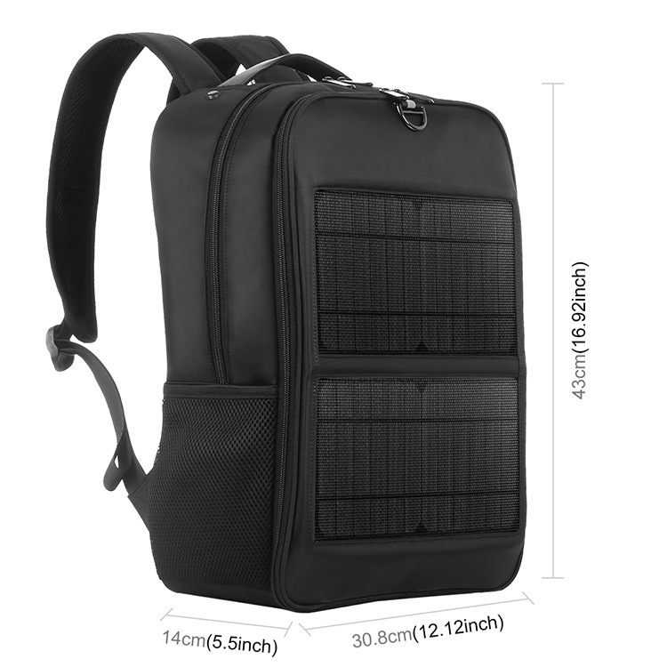 14W solar emergency charging backpack