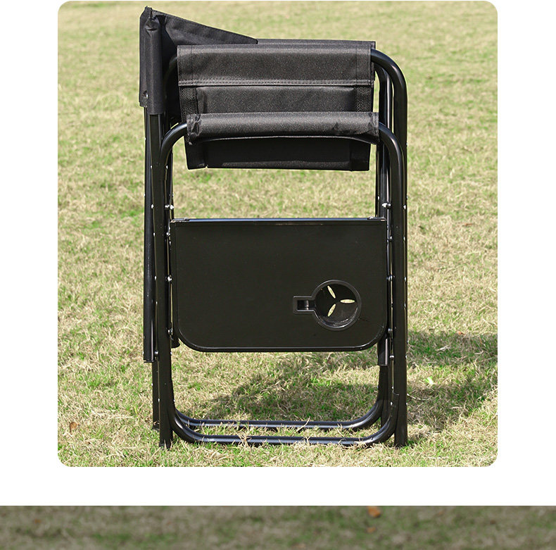 Outdoor folding chair with table board