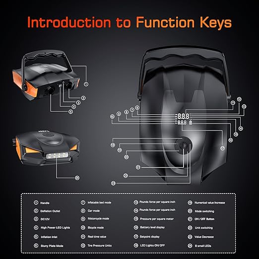 Outdoor portable inflatable pump