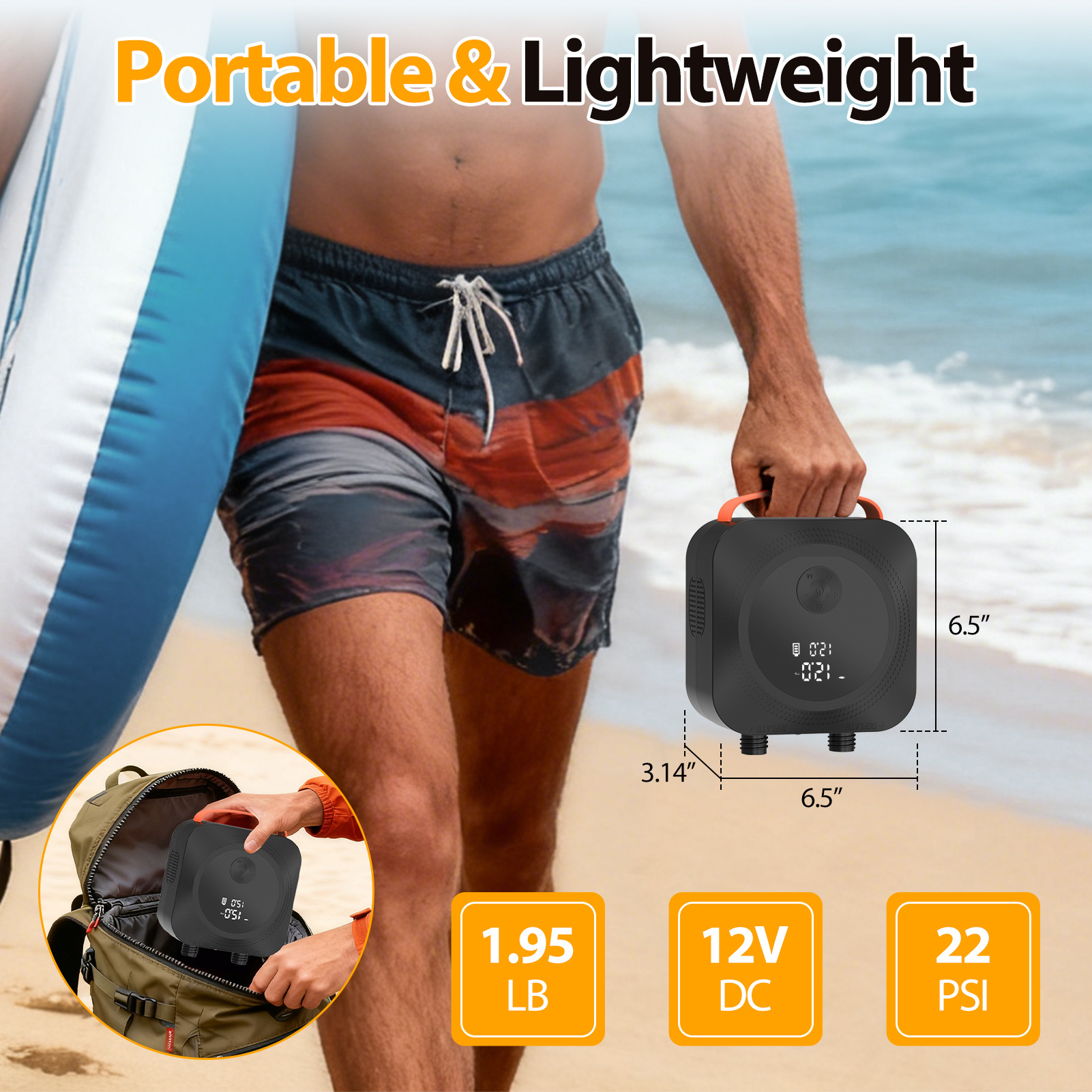 Multi-functional electric air pump