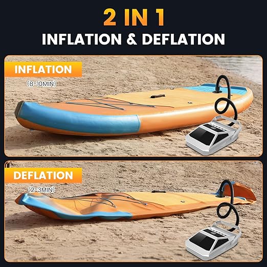 Outdoor multi-functional portable inflatable pump