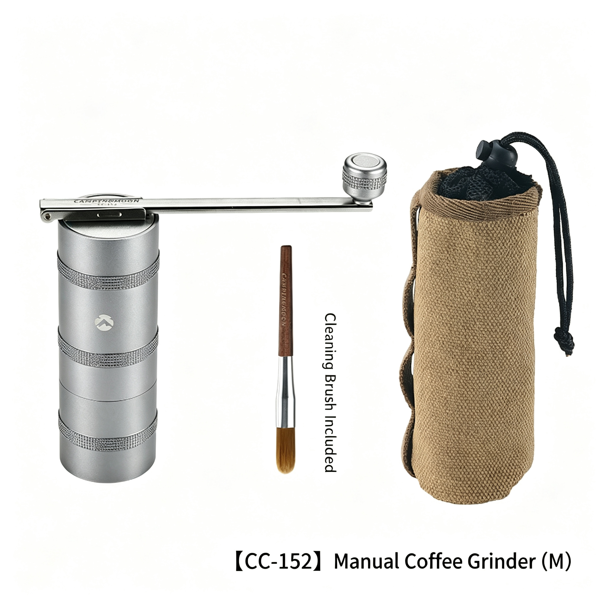 OutGearPro-CC-115 Stainless steel core grinding and folding hand-crank coffee grinder