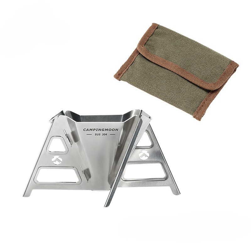 Stainless steel titanium-plated, foldable and portable outdoor camping hand-drip coffee filter and drip rack coffee funnel
