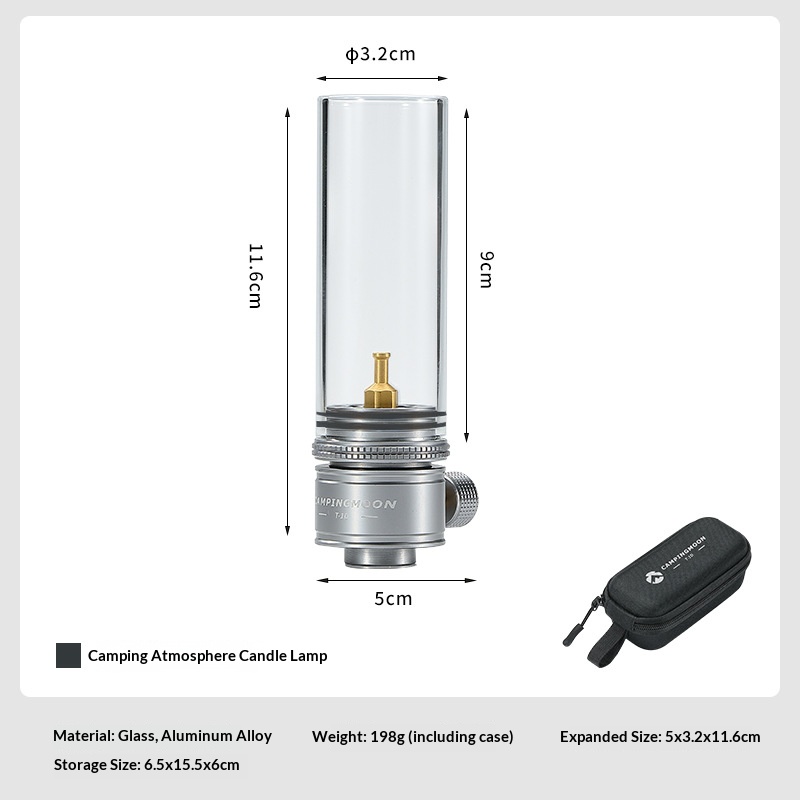 T-1D Wickless Outdoor Camping Straight Cylinder Candle Light