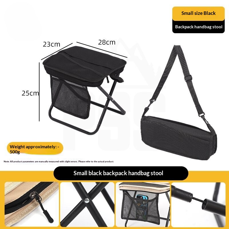 Outdoor camping and hiking handheld portable stool