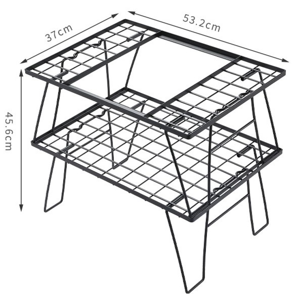 CK-2G Outdoor Camping Foldable IGT Module Barbecue Table