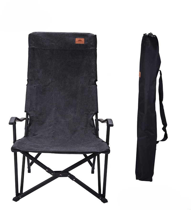 F-1002 Wear-resistant Cotton Canvas Folding Chair