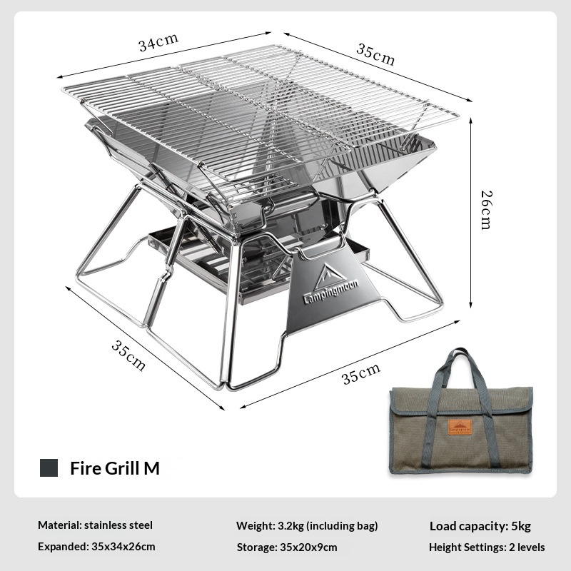 MT-3 Multi-Function Windproof Camping Barbecue Grill