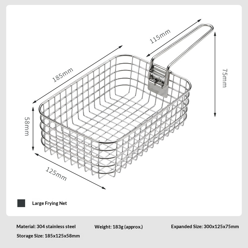 OutGearPro-S-1218 Stainless Steel Drain Basket