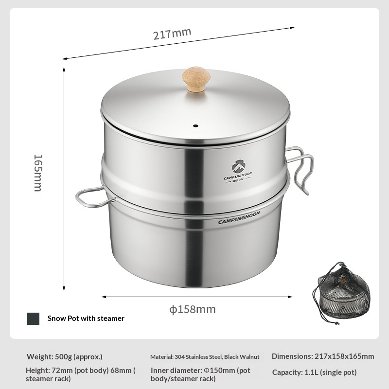 S371 Sierra Pot with Steamer Rack