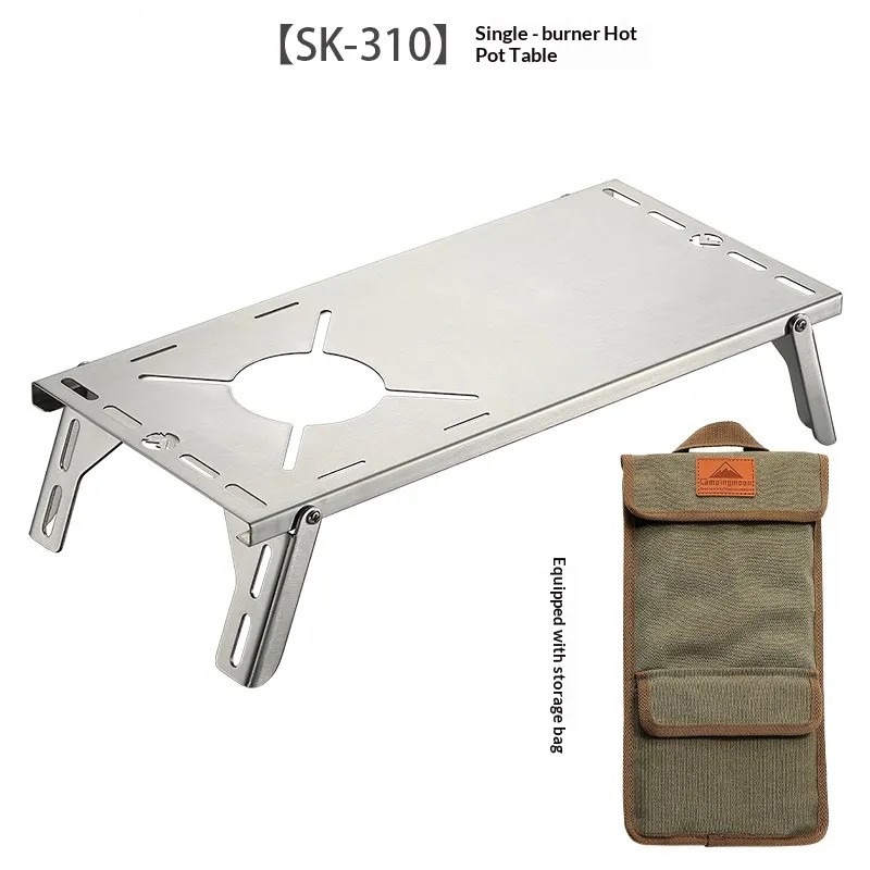 OutGearPro-SK-310 Outdoor Stainless Steel Folding Table for Solo Use