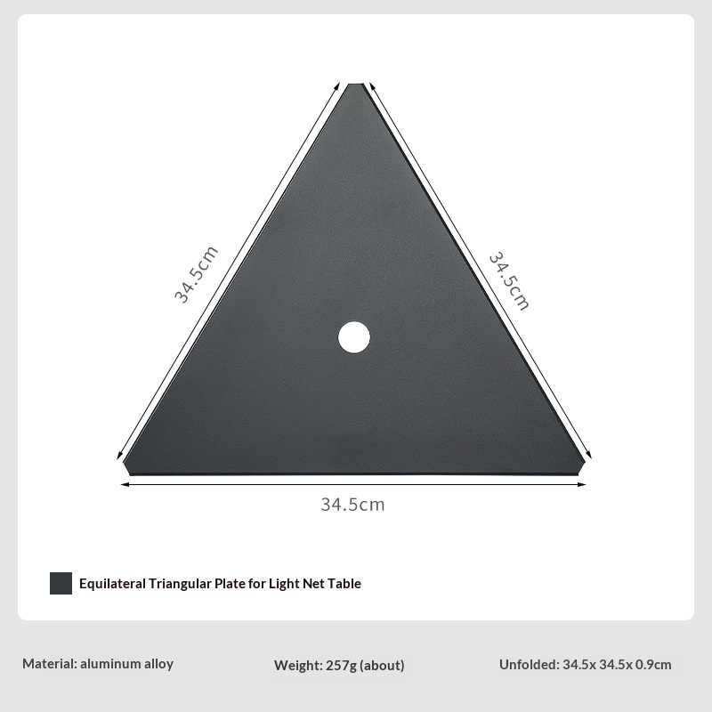 T-2359BK Aluminum Alloy Top Plate for Lightweight Mesh Table