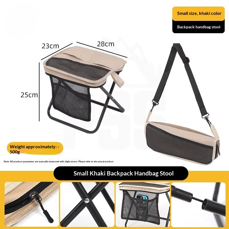 Outdoor camping and hiking handheld portable stool