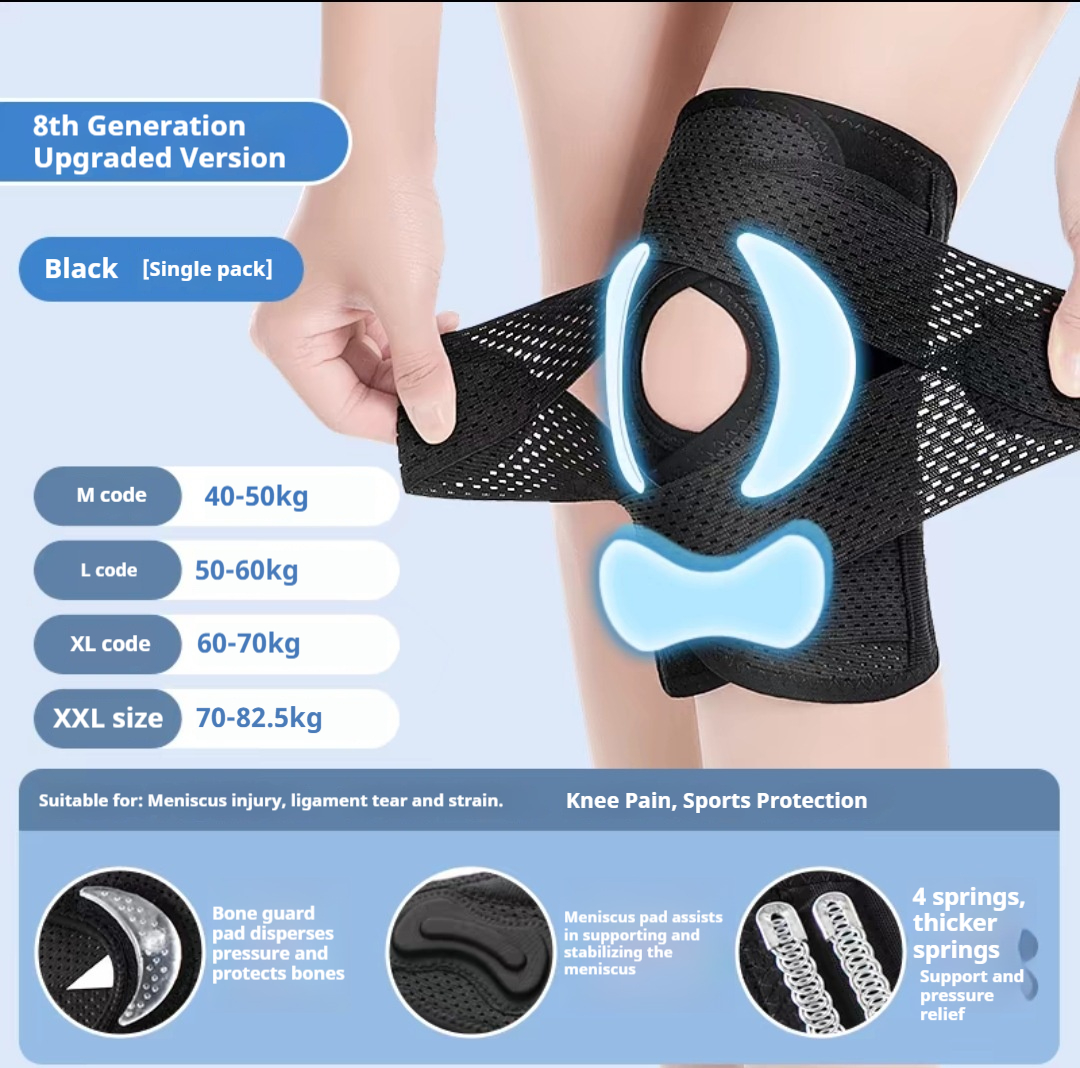 Special knee pad for outdoor hiking and meniscus injury
