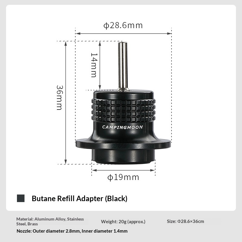 OutGearPro-Z38 Flat Gas to Lighter Refill Adapter