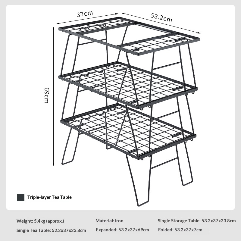 CK-2G Outdoor Camping Foldable IGT Module Barbecue Table