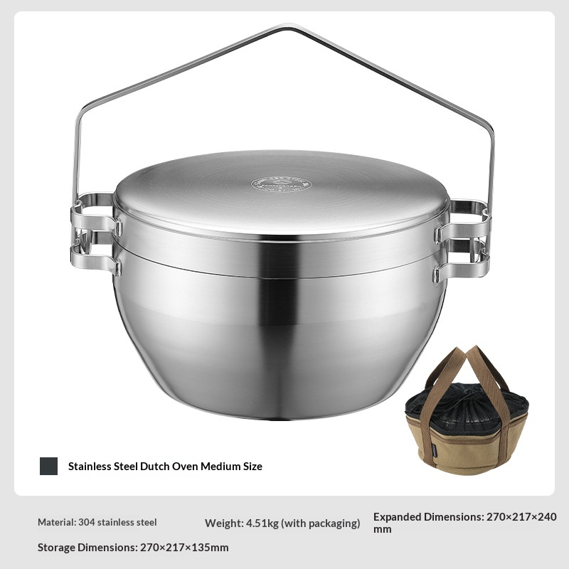 DO-25 Thickened Stainless Steel Dutch Oven