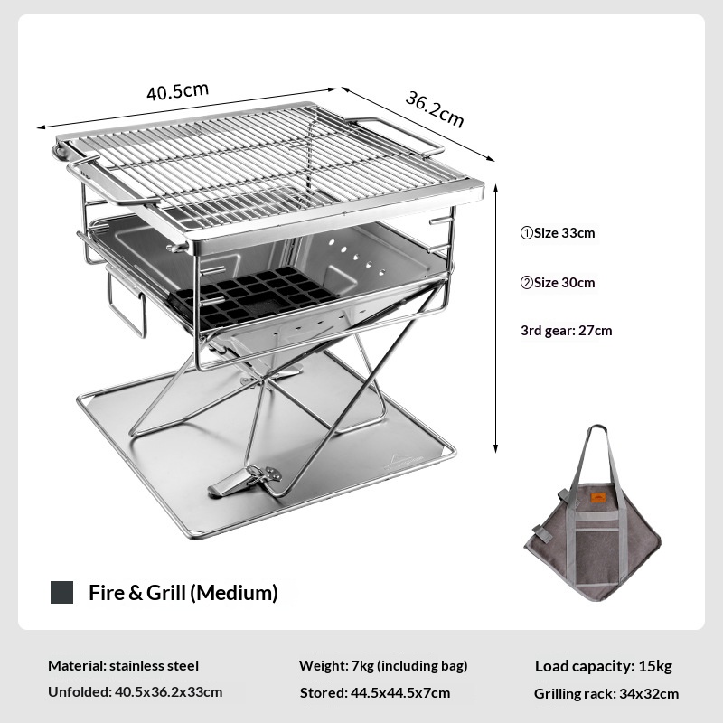 MT outdoor camping equipment-Firepit BBQ grill