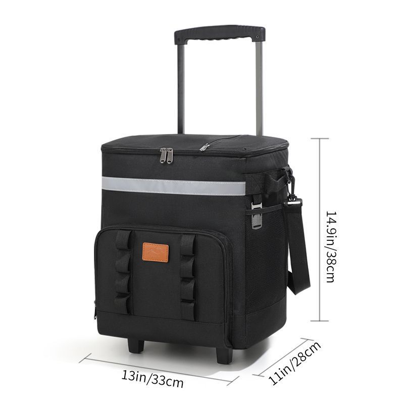 New outdoor camping large-capacity trolley refrigerated and insulated cooler