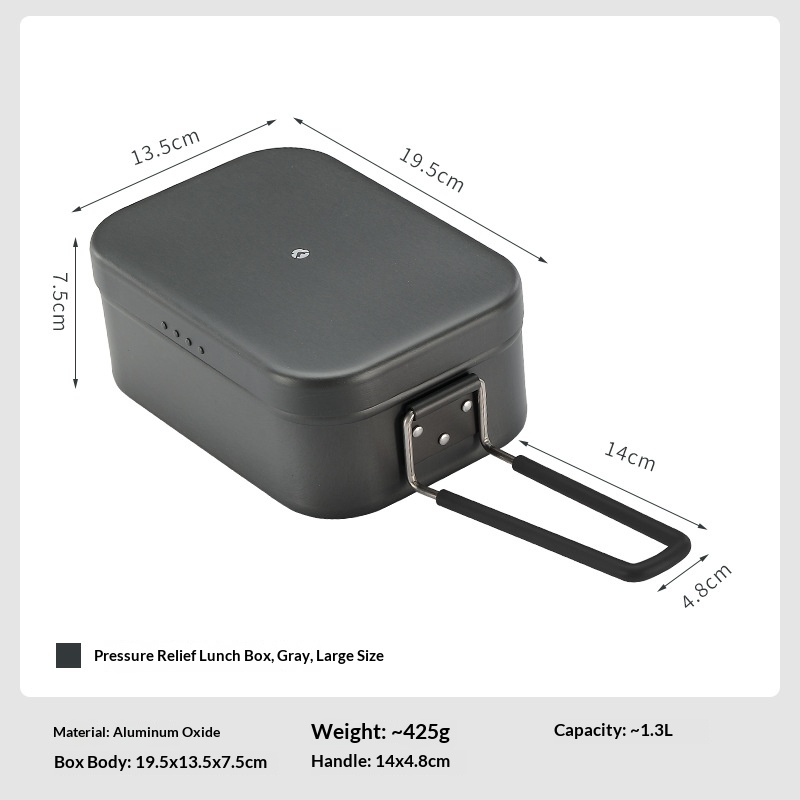 OutGearPro-1609 Outdoor Aluminum Lunch Box