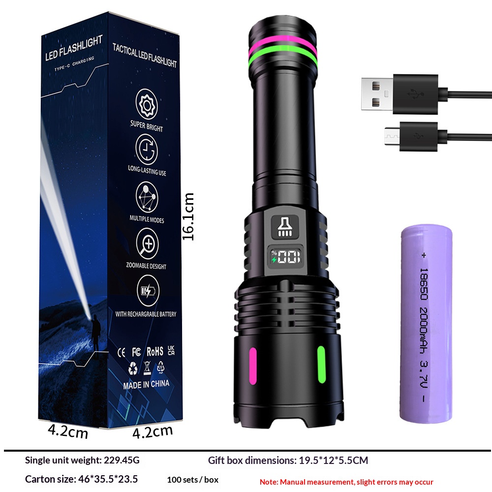 New outdoor laser gun ultra-bright long-range telescopic portable white laser charging tactical flashlight-Hello, this is OutGearPro