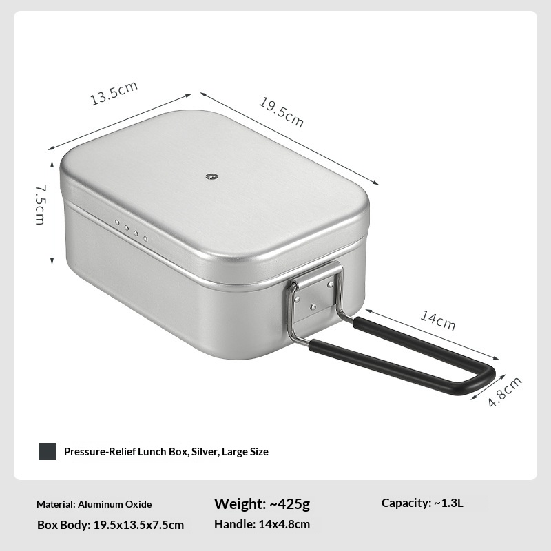 OutGearPro-1609 Outdoor Aluminum Lunch Box