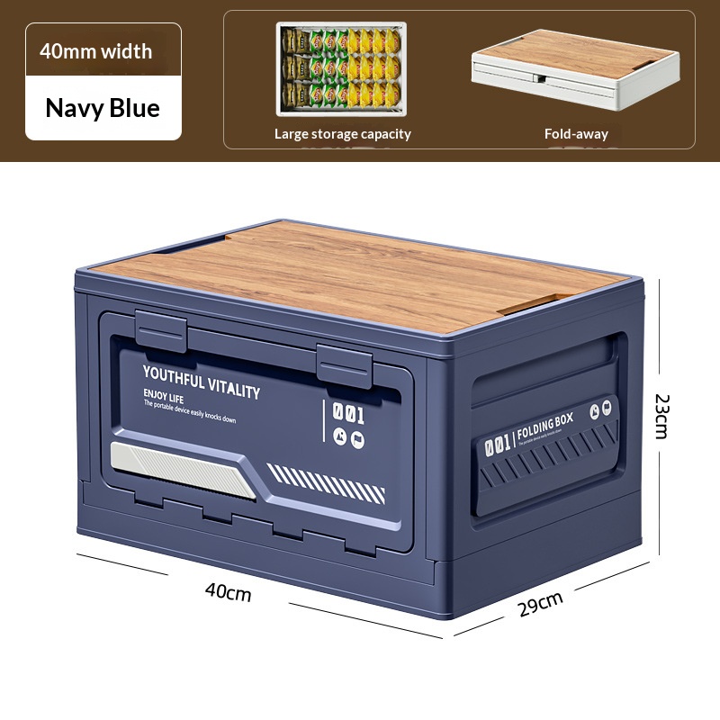 Outdoor camping multi-functional folding storage box