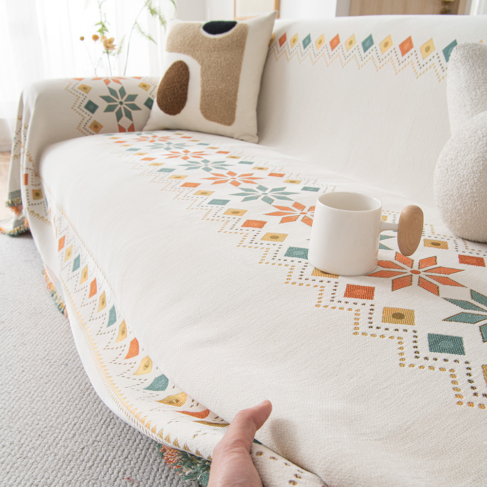 北歐風雪尼爾學校沙發套