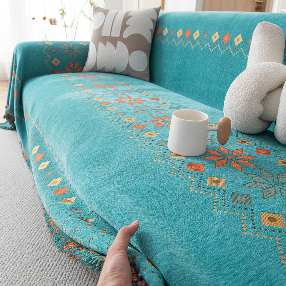 北歐風雪尼爾學校沙發套