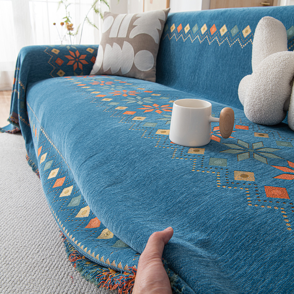 北歐風雪尼爾學校沙發套