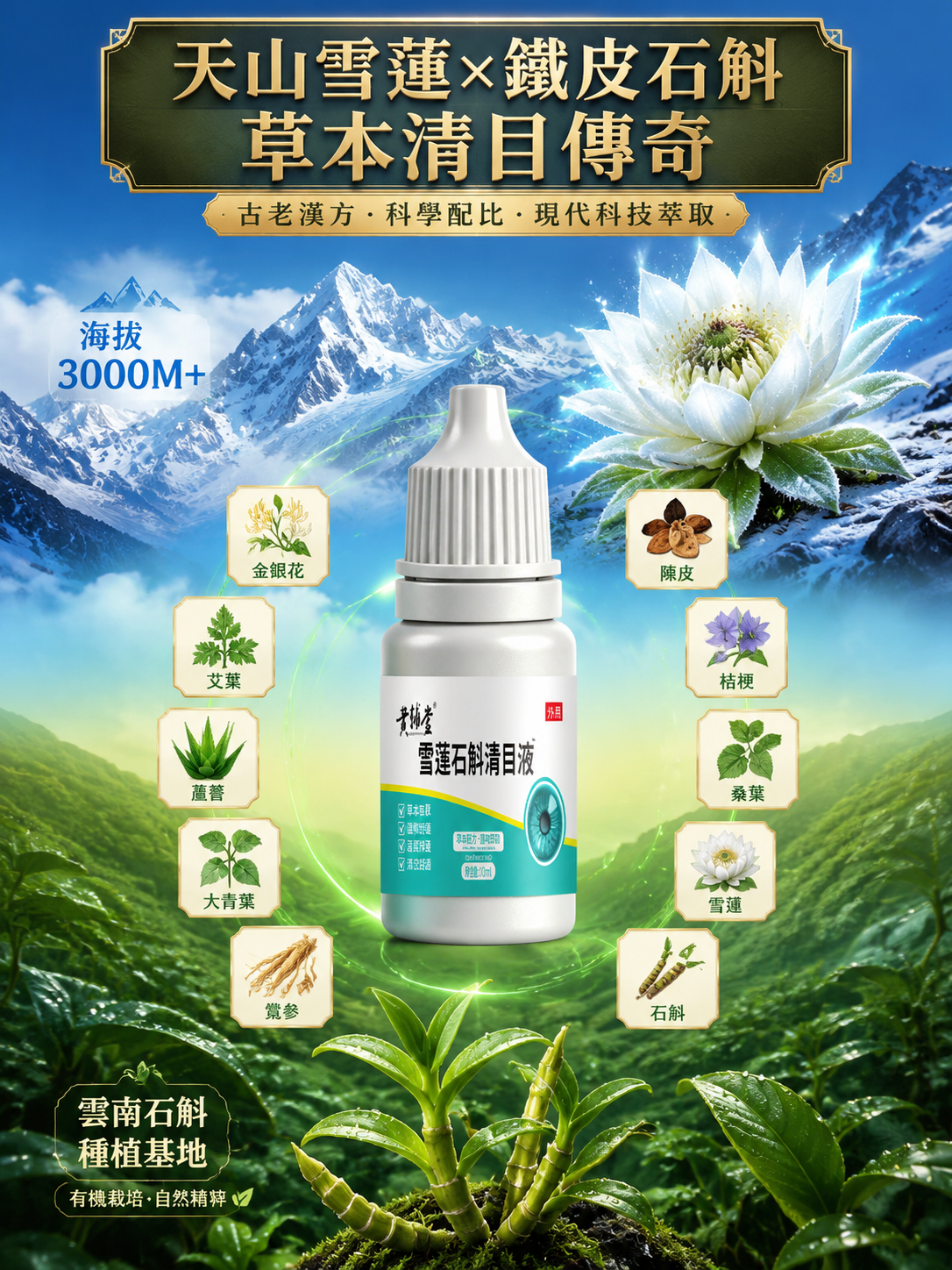雪蓮石斛清目液