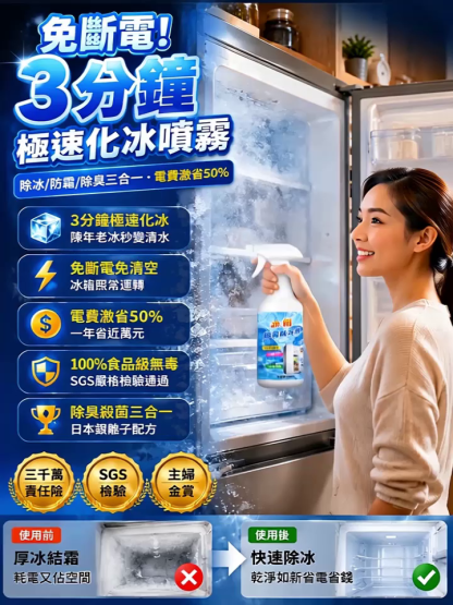 【日本零下速融技術】3分鐘厚冰秒變清水！