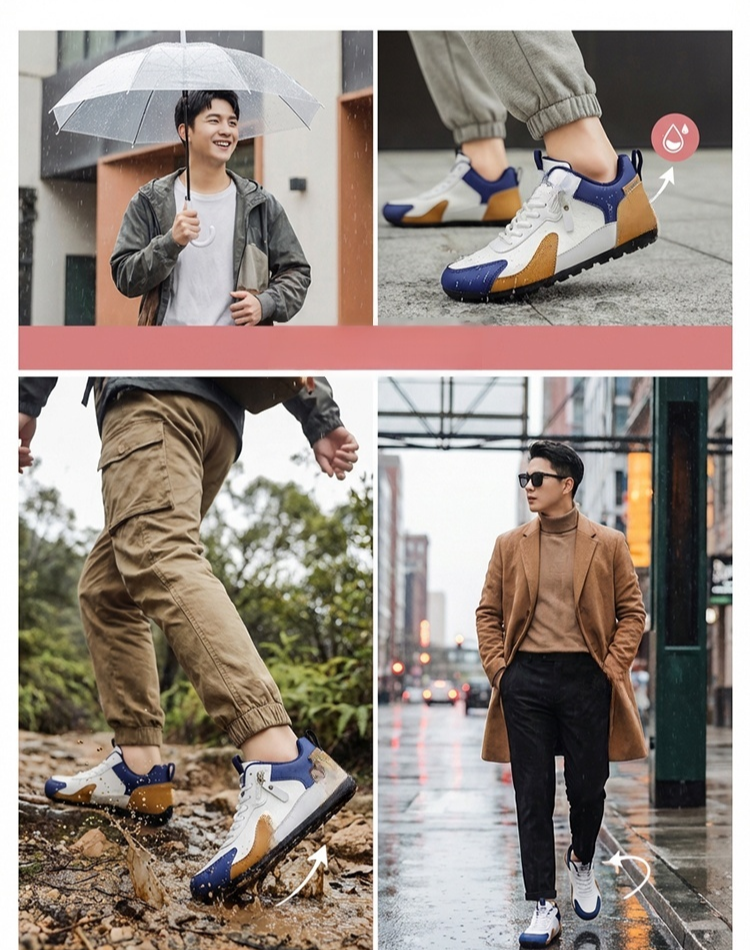 百搭皮面休閒運動鞋